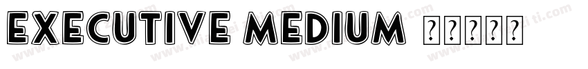 Executive Medium字体转换